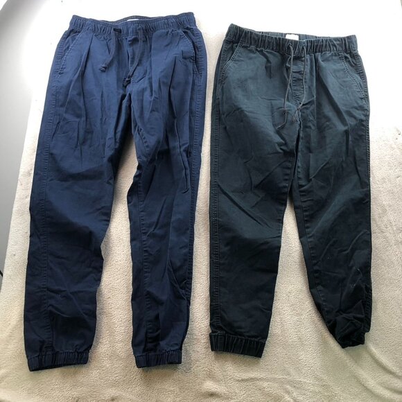 Old Navy Mens Jogger Pants Medium Lot Of Two Elastic Waist Drawstring Casual - Picture 14 of 15